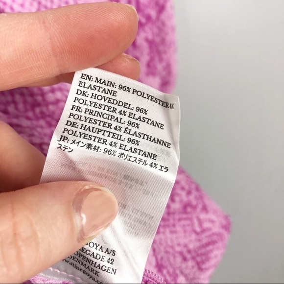 Stine Goya Irene Snake Printed Puff Sleeve Square Neck Top Blouse Pink XS - Picture 9 of 9